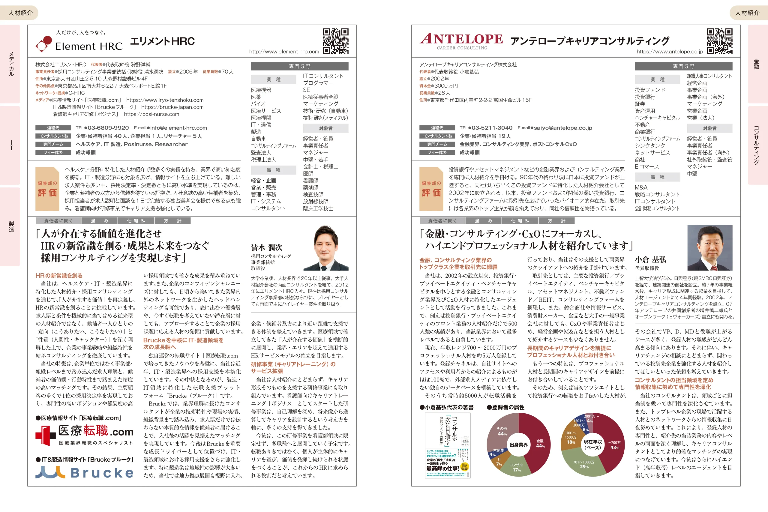 人材コンサルティング会社&サービスガイド100選